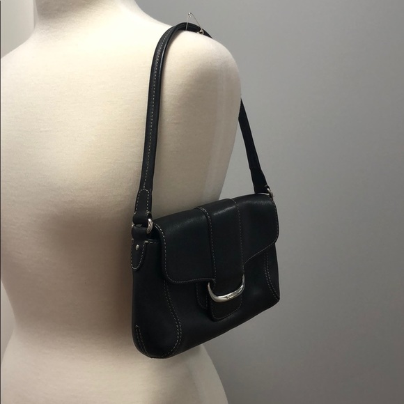 Cole Haan Handbags - EUC Black Cole Haan small, leather hobo bag
